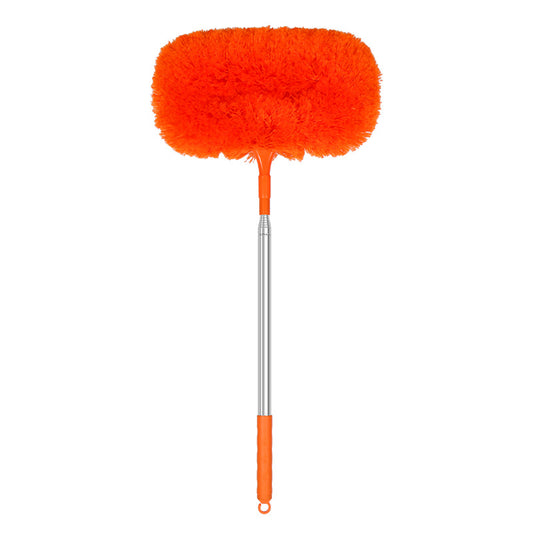 Extensible elliptical dust collection brush