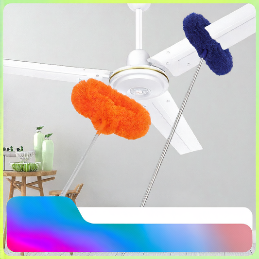 Extensible elliptical dust collection brush