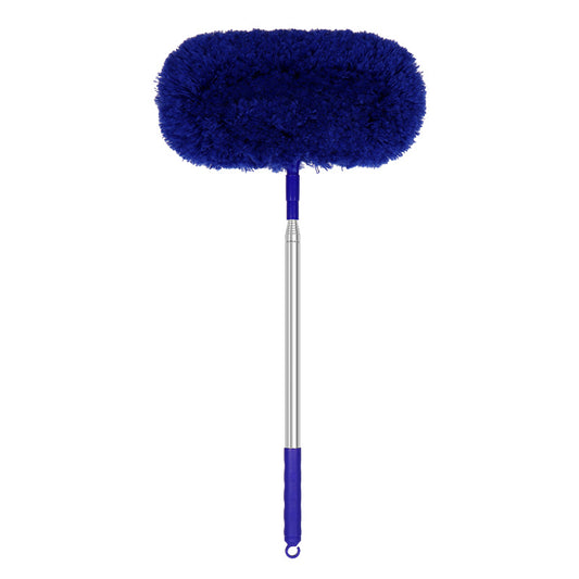 Extensible elliptical dust collection brush
