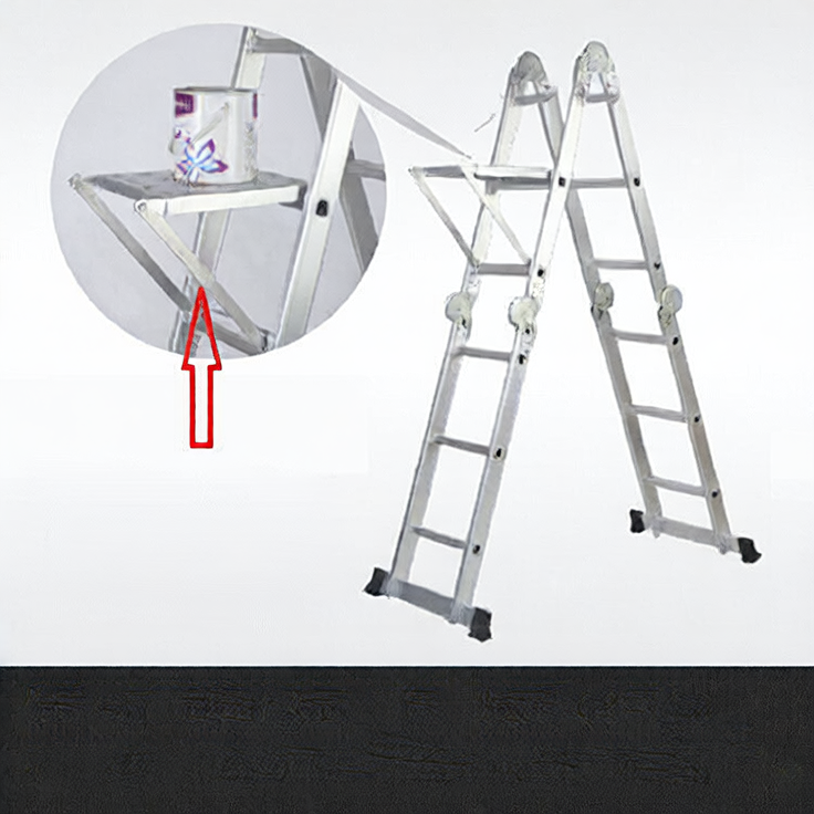 Extension ladder accessory small platform