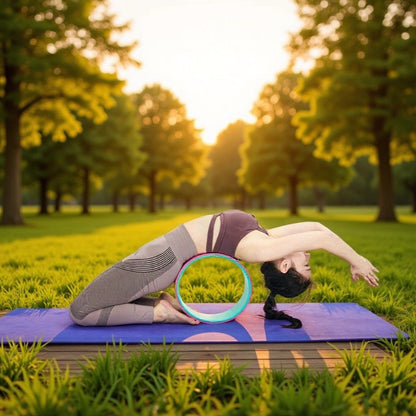 Extra-large and extra-wide TPE yoga wheel