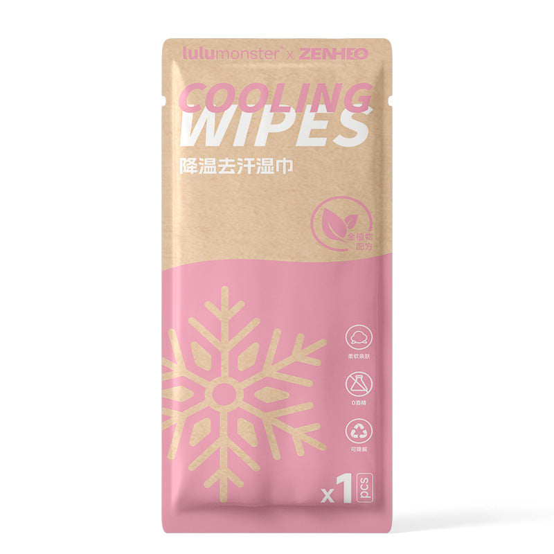Extra Large Cooling Sports Wipes for Sweat Removal and Refreshment