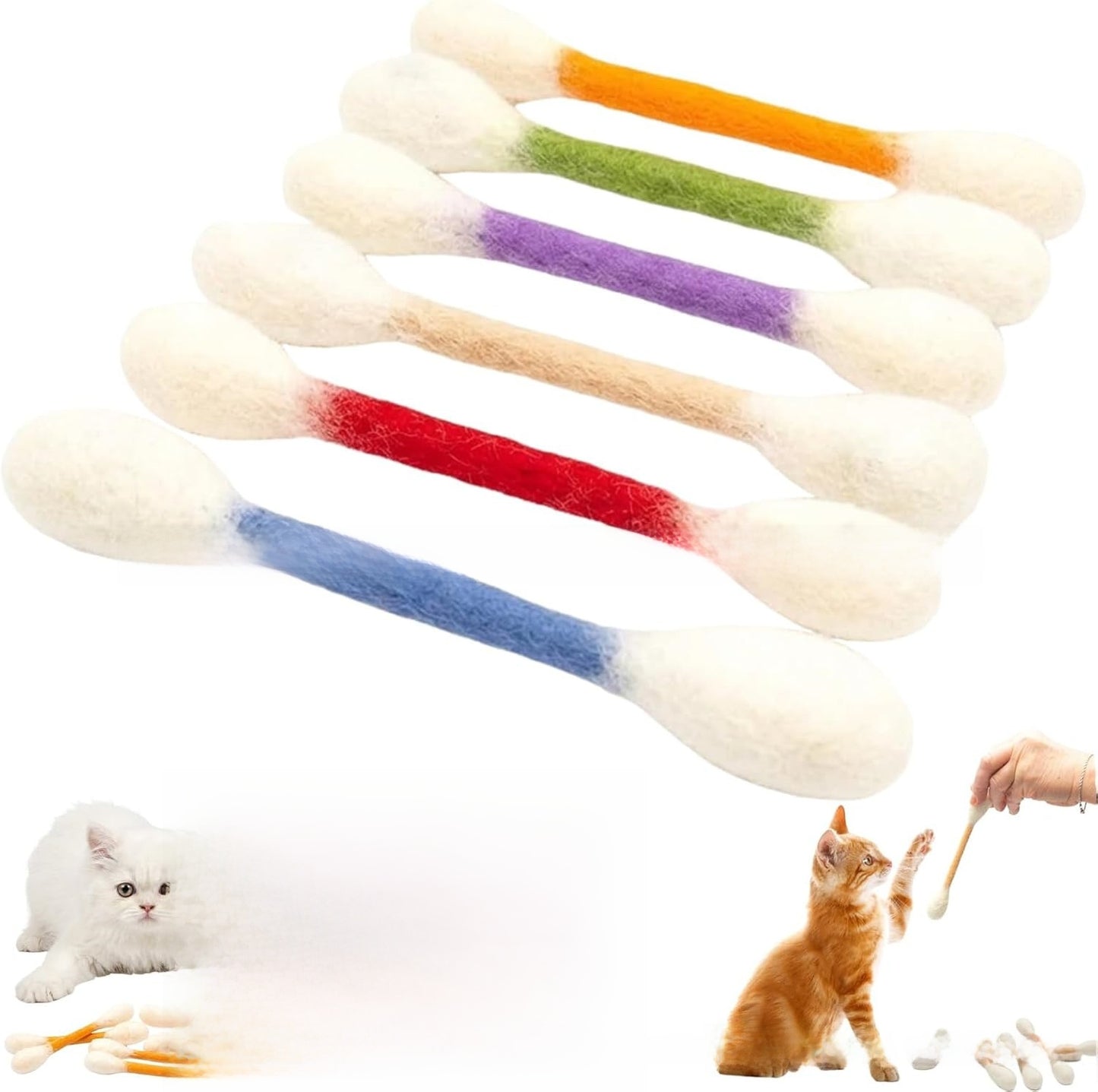 Extra-large cotton swabs for cats