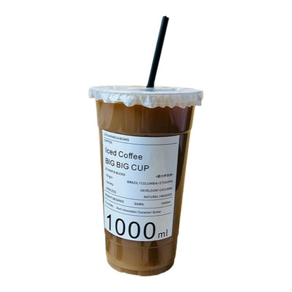 Extra-large disposable iced coffee cup