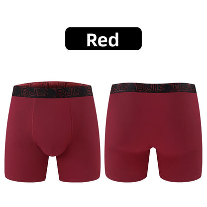 Extra-Long-Legged Cotton Boxer Briefs for Men
