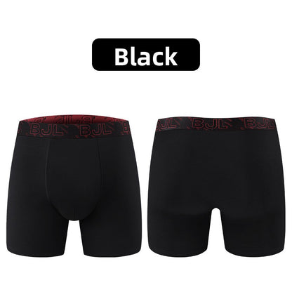 Extra-Long-Legged Cotton Boxer Briefs for Men