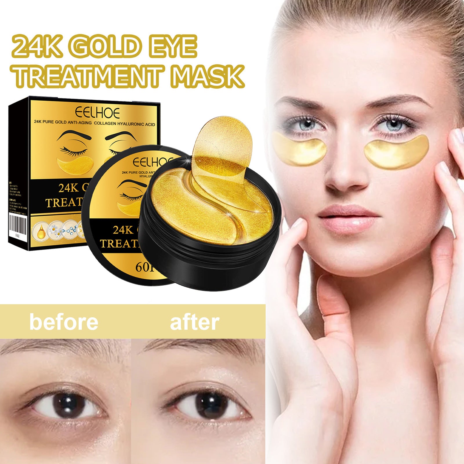 Eye mask sticker