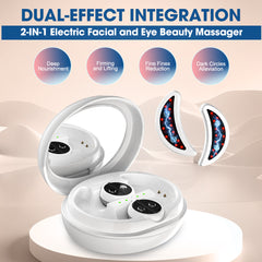 White with 3pcs eye gel 3pcs facial gel