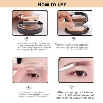 Eyebrow makeup powder