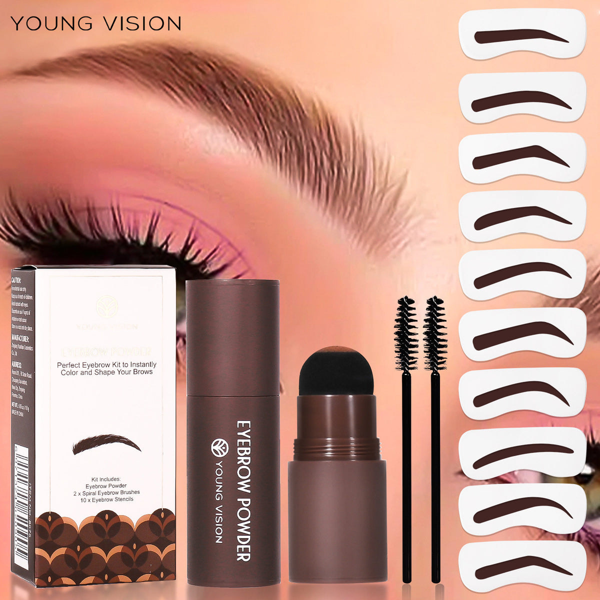 Eyebrow Powder Stamp Set