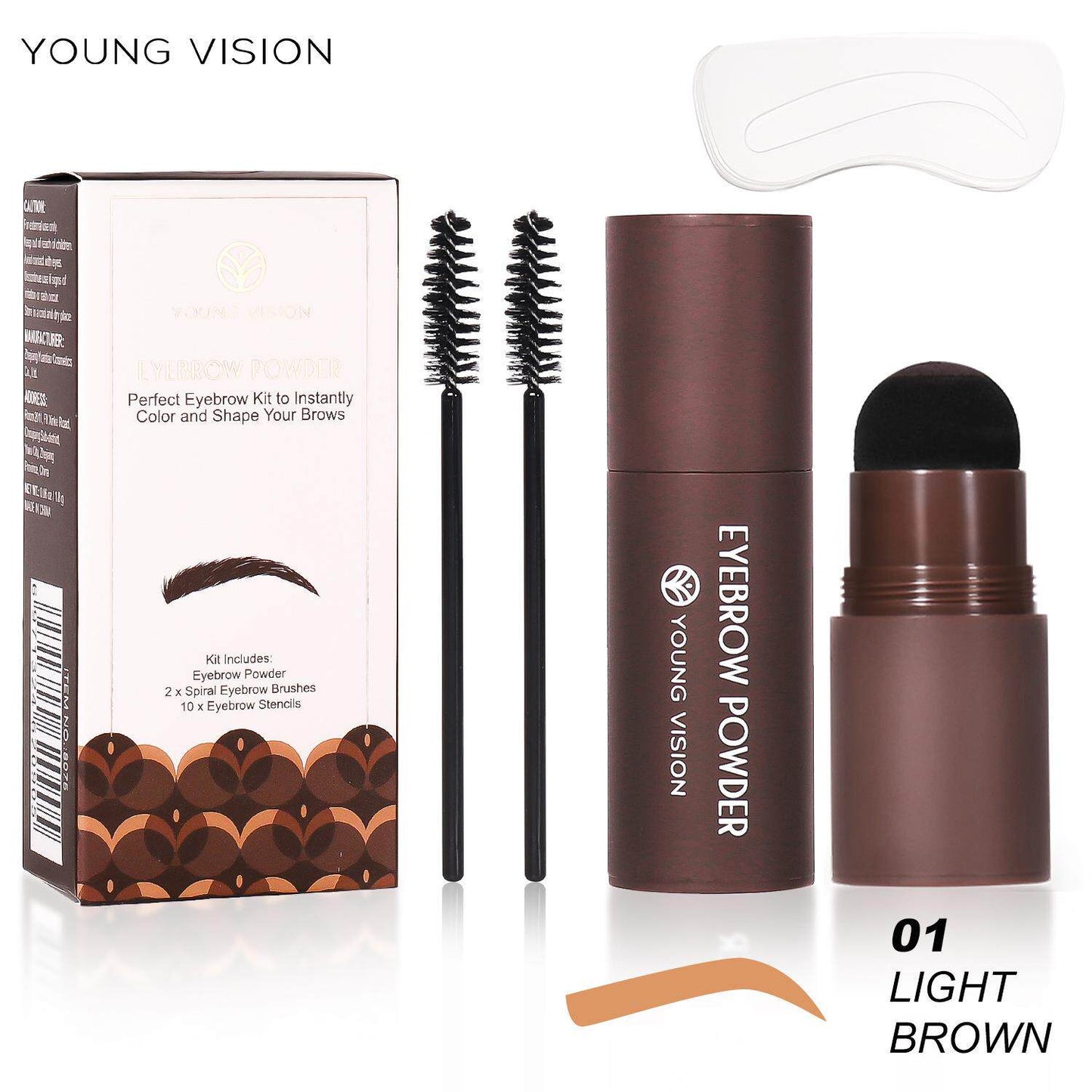 Eyebrow Stamp Powder Set for Contouring