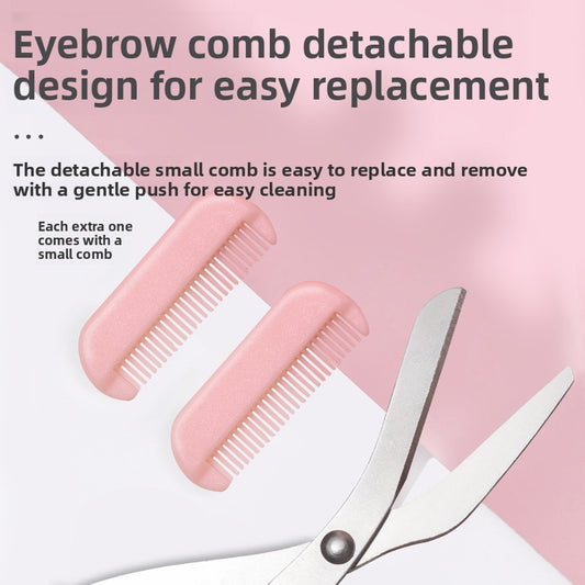 Eyebrow Trimming Scissors with Eyebrow Comb