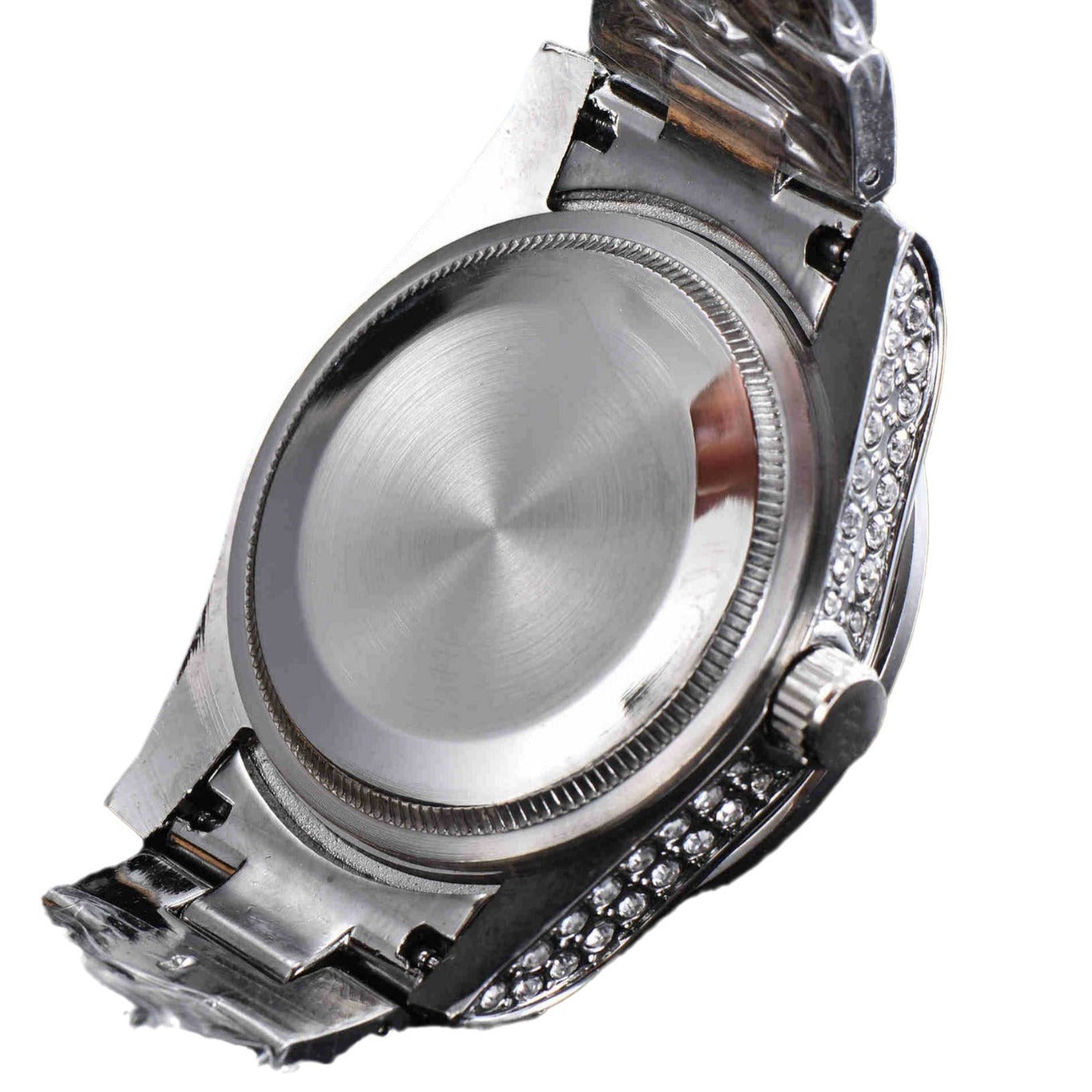 Buy Men’s All-Diamond Stainless Steel Quartz Watch Luxury