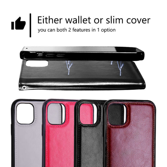 Classic Mobile Phone Flip Cover Wallet – Stylish & Protective