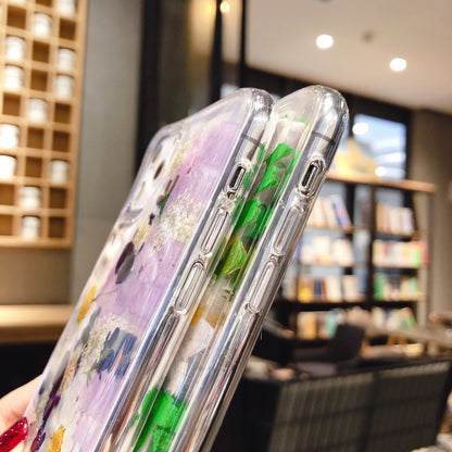 Preserved Flower Epoxy Phone Case Stylish & Protective Design