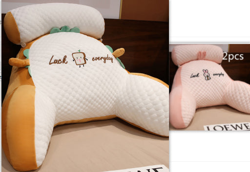 Sofa Fluffy Cushion Triangle Reading Backrest Pillow Comfort