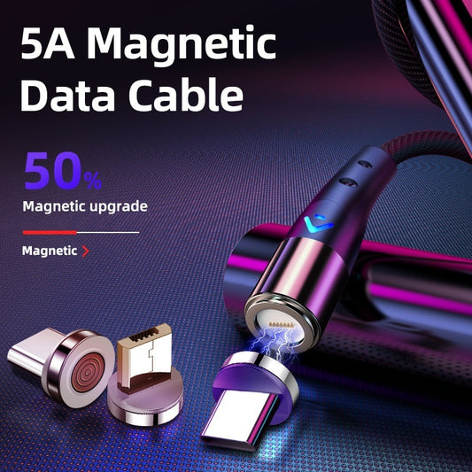 Fast-charging Data Cable Supports 3A5A Magnetic Charging Cables