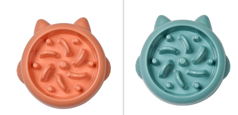 Pet Dog Cat Slow Feeder Bowls – Anti-choking Eating Plate