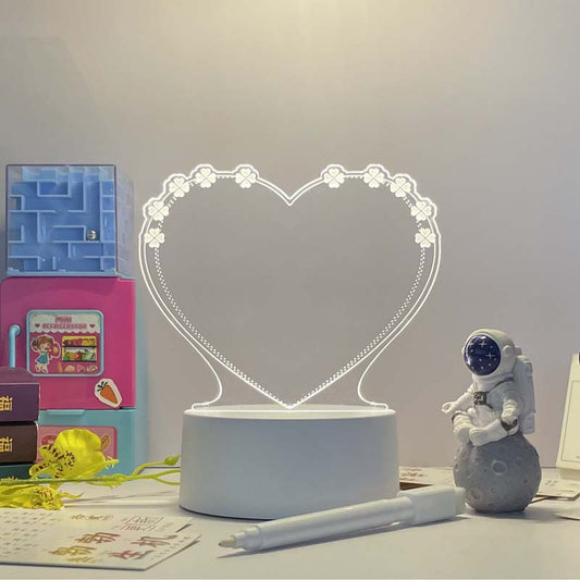 3D Acrylic Handwriting LED Message Board for Creative Decor