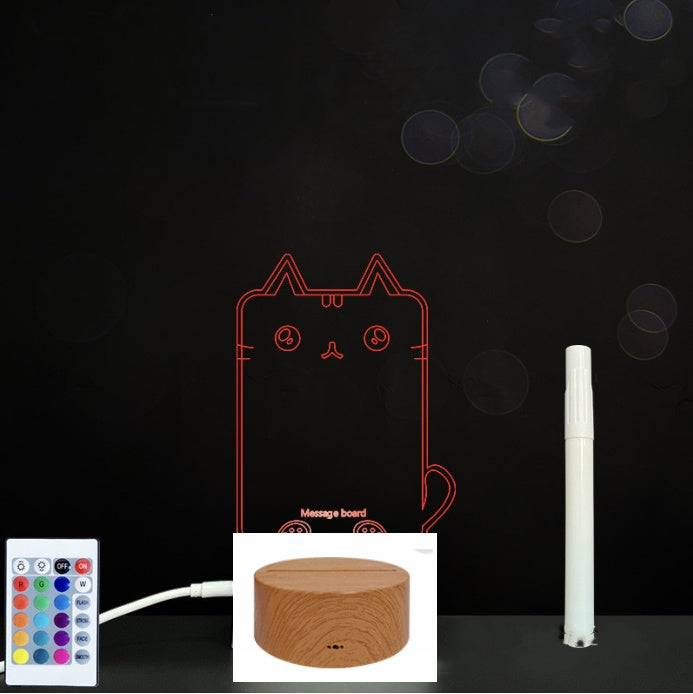 3D Acrylic Handwriting LED Message Board for Creative Decor