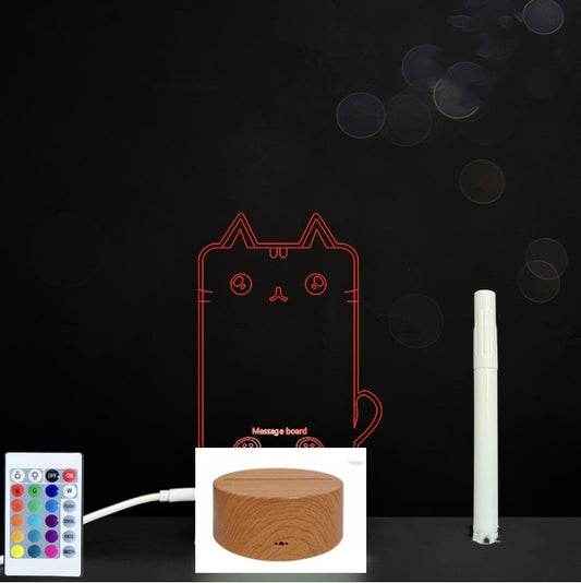 3D Acrylic Handwriting LED Message Board for Creative Decor