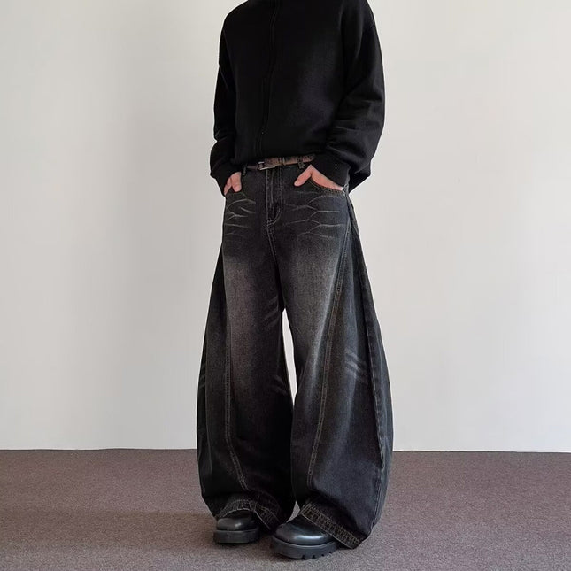Buy Mens High-Street Relaxed Wide-Leg Pants Online