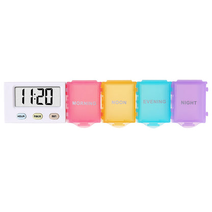 Smart Weekly Pill Organizer with Alarm Reminder Support