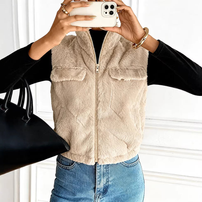 Buy Women’s Stylish Minimalist Short Vest – Trendy Casual Fit