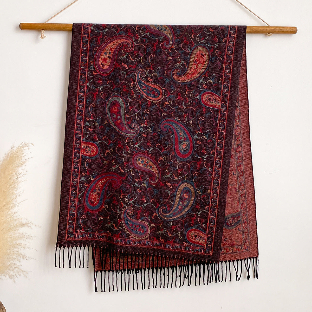 New Cashmere-look Scarf With Cashew Pattern for Women