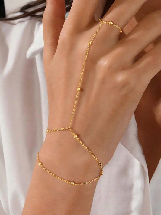 Buy Stylish Ring Bracelet with Premium Light-Luxury Finish