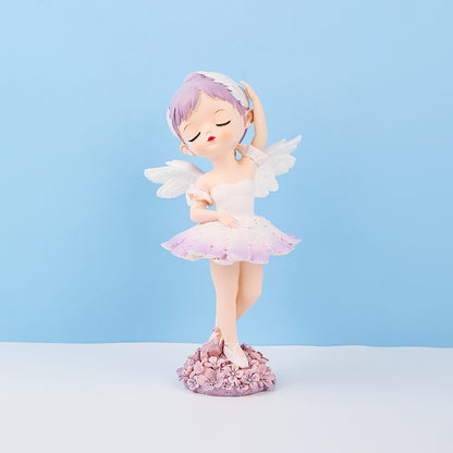Ballerina Girl Cake Decoration Elegant Home Decor Piece