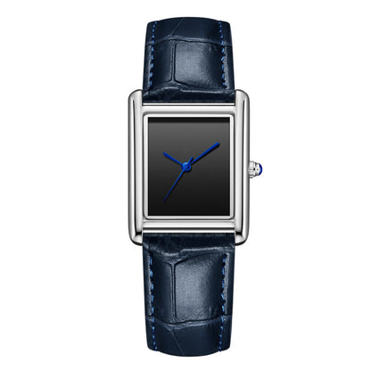Buy Couple Leather Watch Strap Simple Square Waterproof