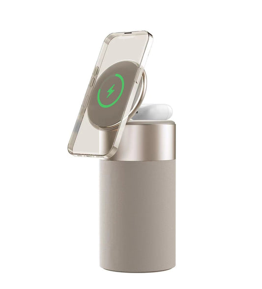 3-in-1 Wireless Charger iPhone AirPods Bluetooth Speaker Lamp