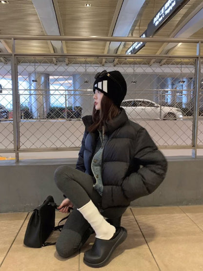 Women's Short Puffer Down Jacket Coats for Warmth & Style