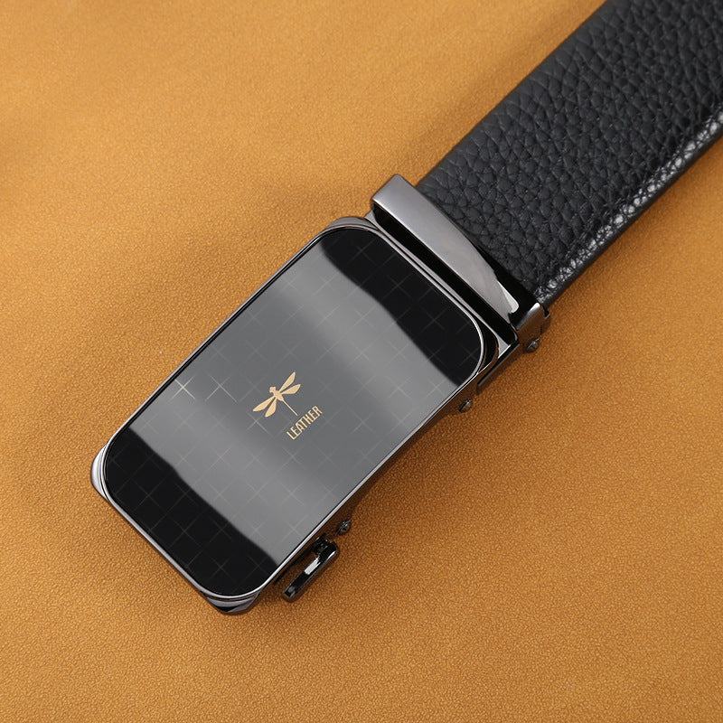 Men’s Casual Business Belt – Premium Split Leather Accessory