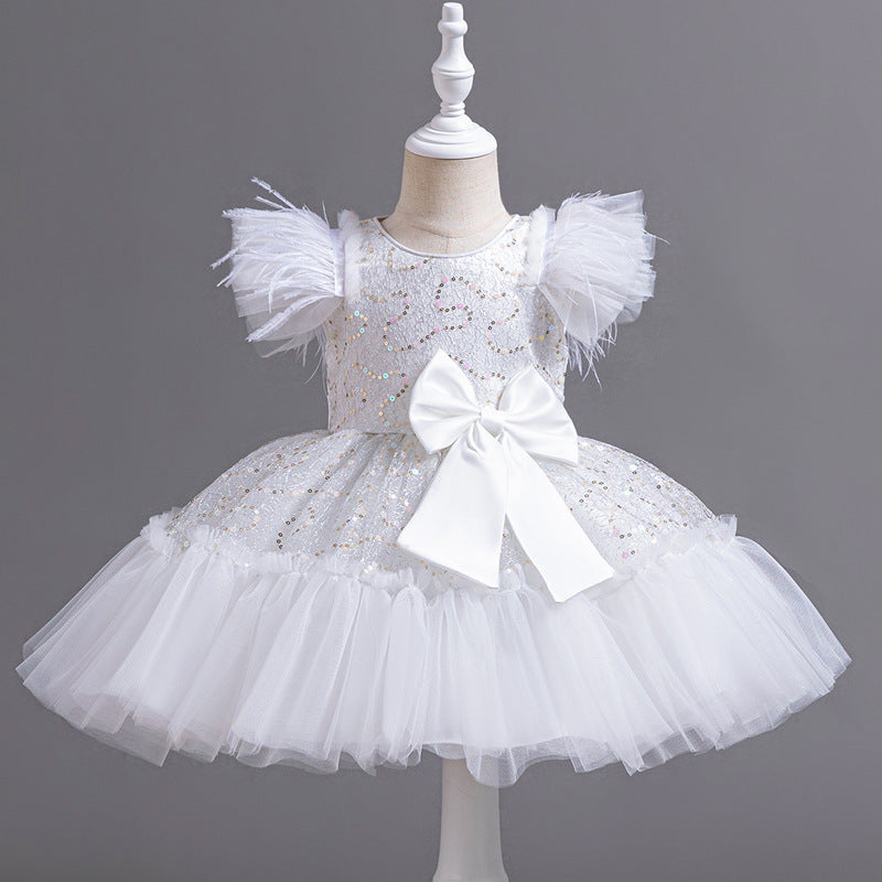 Flower Children's Clothing – Tulle Skirt Wedding Dress Summer