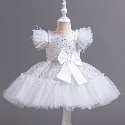 Flower Children's Clothing – Tulle Skirt Wedding Dress Summer