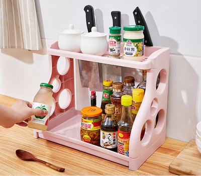 Kitchen Storage Shelving Multilayer Organizer for Supplies