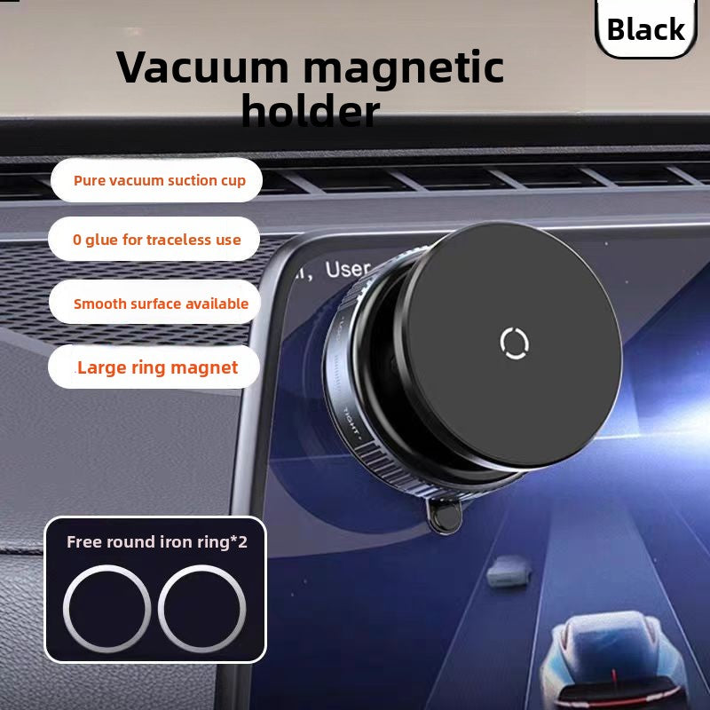 Magnetic Phone Holder With Rotation Charging Car Mount Gear