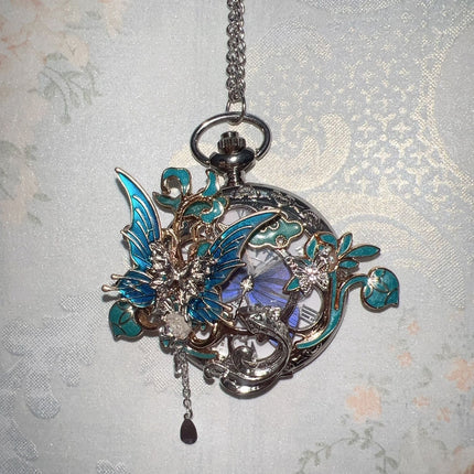 Buy Butterfly Gift Chinese Style Feather Pocket Watch Online