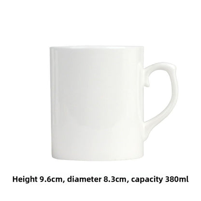 Simple Bone China Coffee Mug  Elegant & Durable Drinkware