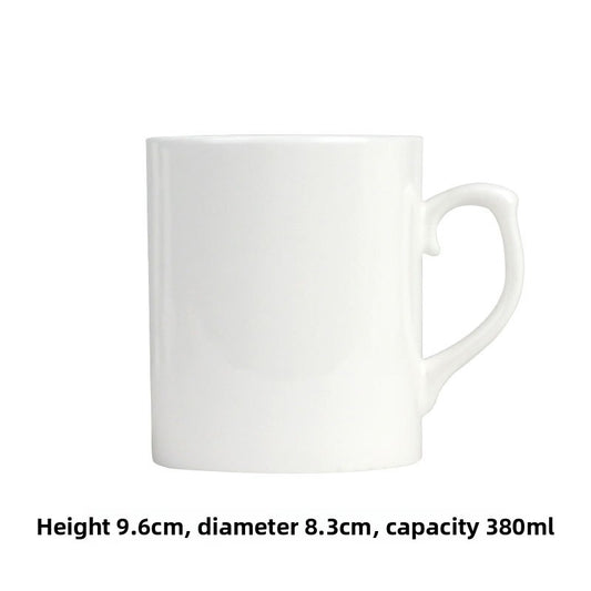 Simple Bone China Coffee Mug  Elegant & Durable Drinkware