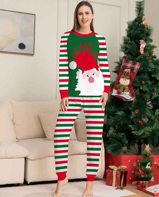 Family Matching Christmas Pajamas Red Stripe Holiday Jammies
