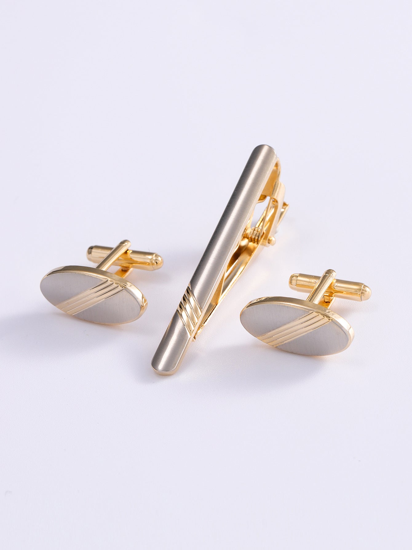Buy Men’s Formal Business Cufflinks & Tie Clip Set Online