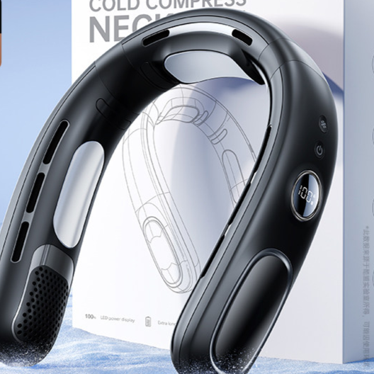 Neck-Worn Fan with Rechargeable Portable Airflow Design