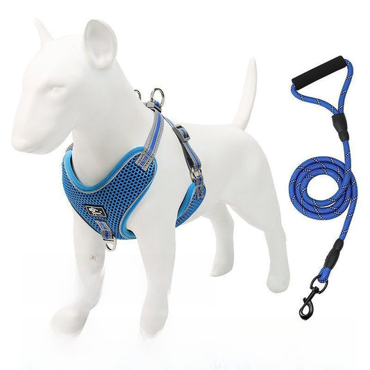 Adjustable Reflective Dog Harness and Leash Walking Fit Now