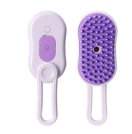 3-in-1 Electric Steam Pet Brush – Hair Removal & Massage Comb