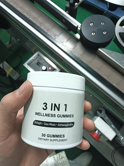 Cured 3-in-1 Shilajit Gummies for Men Energy and Vitality