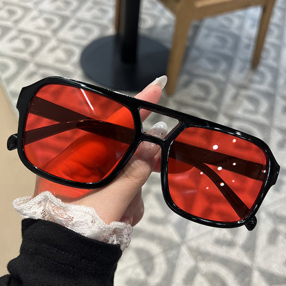 Double Beam Candy Color Sunglasses for Chic Summer Style