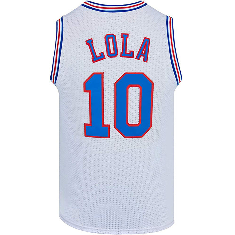 Buy Space Movie Jersey Embroidery Retro Basketball Wear for Men
